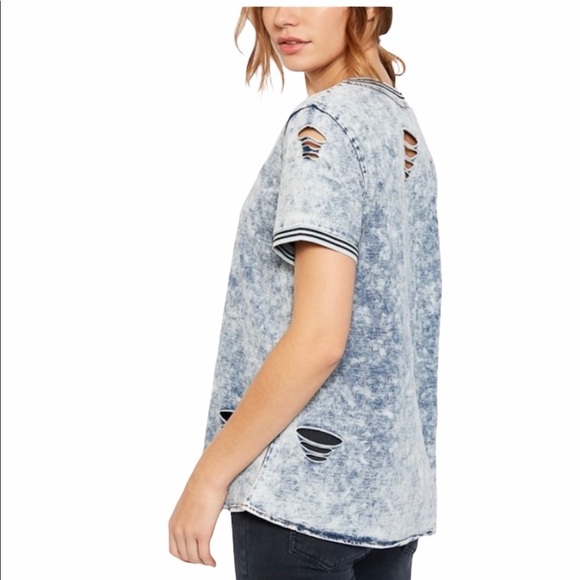 Distressed Denim T-Shirt - Picture 4 of 4